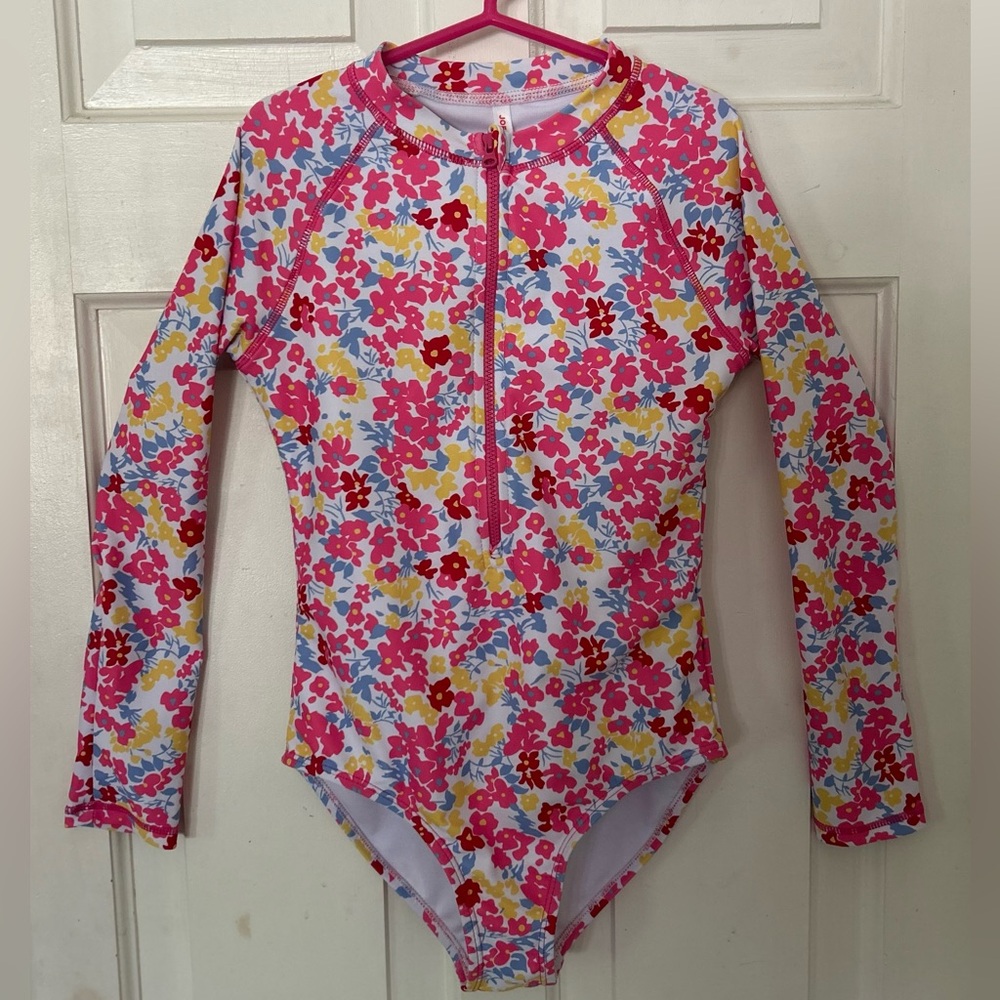 Joe Fresh Pink and Red Rashguard Swimwear